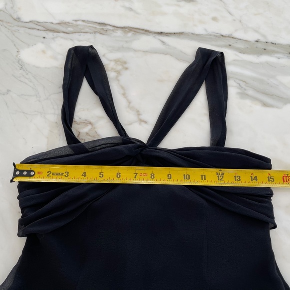 BCBG BLACK BACK TIE TOP SIZE SMALL - Picture 13 of 16